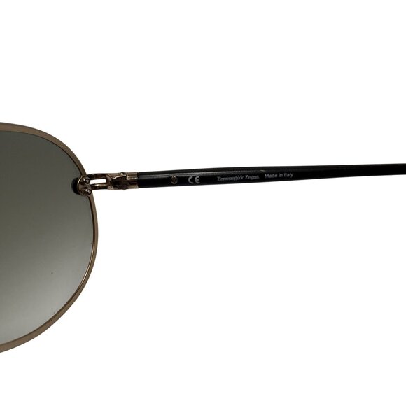 Ermenegildo Zegna Aviator Sunglasses SZ 3207 in Brown/Gold main image 10